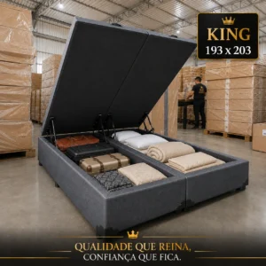 Cama Box Baú Premium 193x203 (King)