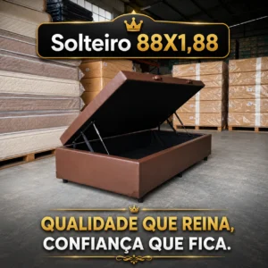 Cama Box Baú Premium 88x188 (Solteiro)
