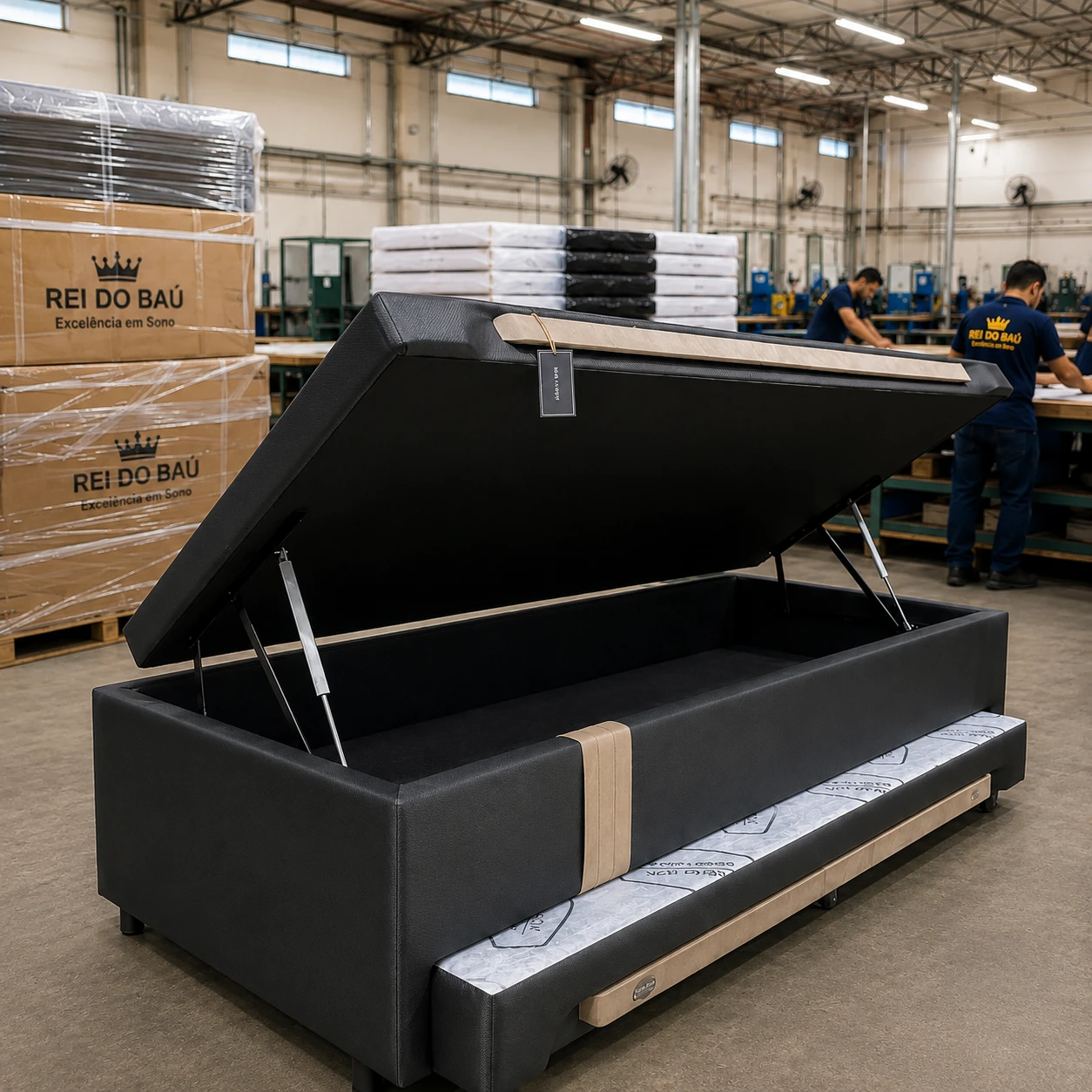 Cama Box Baú Personnalite com Cama Auxiliar - Solteiro - Imagem 2