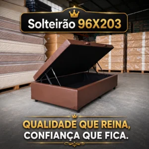 Cama Box Baú Premium 96X203 (Solteirão)