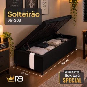 Cama Box Baú Special - Solteirão 96x203