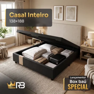 Cama Box Baú Special - Casal Inteiro 138x188