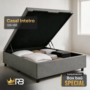 Cama Box Baú Special – Casal Inteiro 138×188